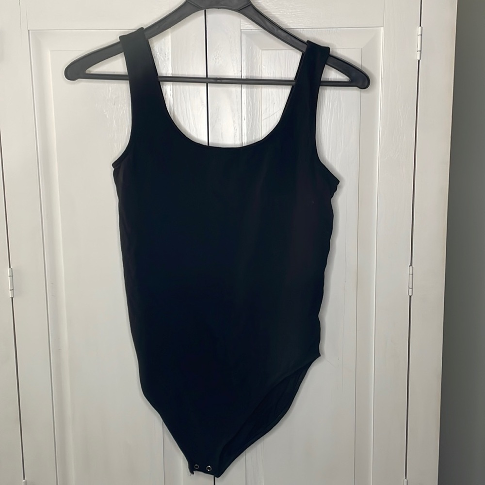 Gap Black Tank Bodysuit Large